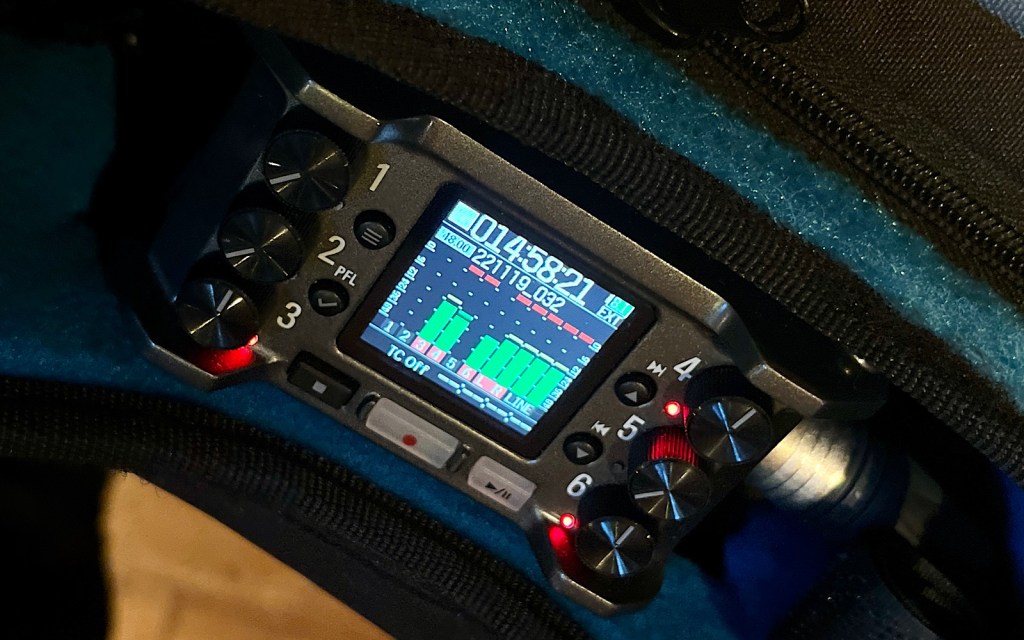 Recording equipment for a podcast