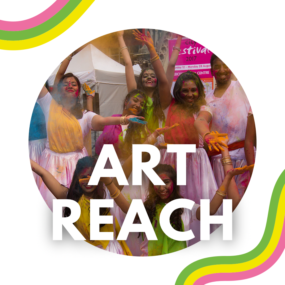 The words Art Reach on a white background